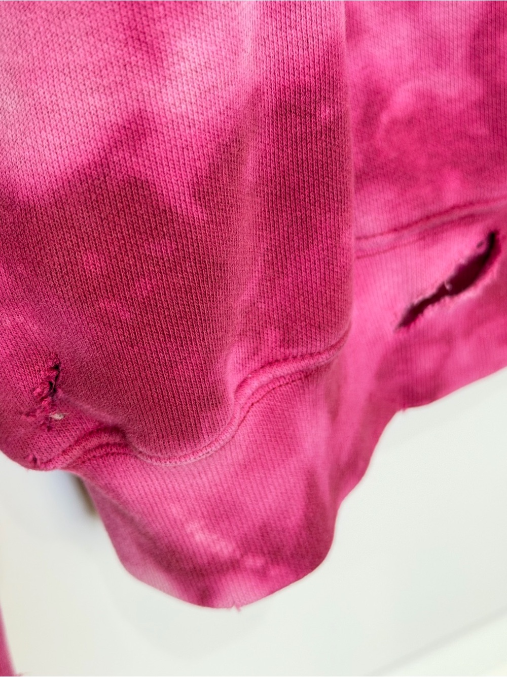 Nike Vintage Y2K Sweatshirt Pink Tie-Dye Distressed Barbiecore - Picture 5 of 5